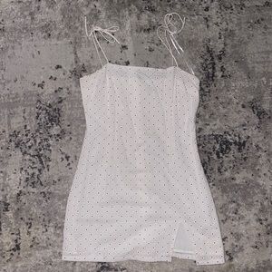 White daisy Mini dress